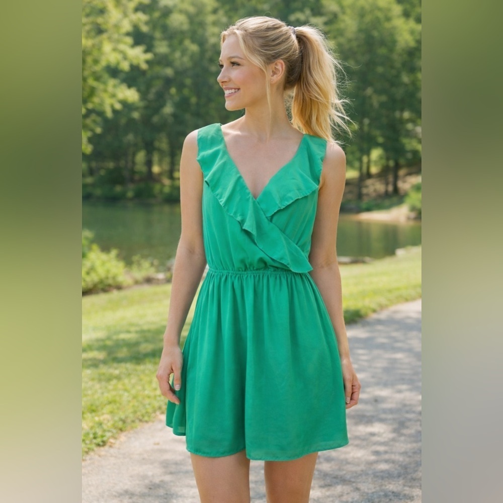 Pink Martini Ruffle Dress/XSmall